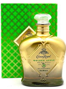 CROWN ROYAL CANADIAN WHISKY -750ML GOLDEN APPLE AGED 23 YEARS OLD