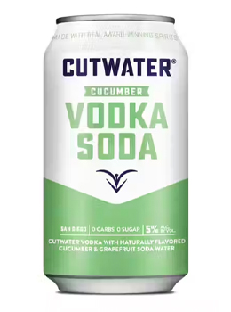 CUTWATER CUCUMBER VODKA SODA - 355ML 4 PACK
