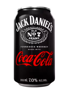 JACK DANIELS COCA COLA CANNED COCKTAIL - 355ML 4 CANS