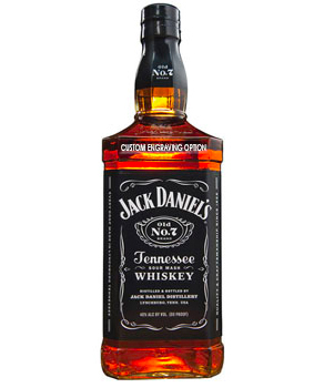 JACK DANIEL'S OLD NO. 7 TENNESSEE WHISKEY - 750ML - CUSTOM ENGRAVED