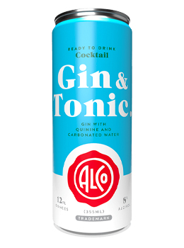 ALCO GIN AND TONIC - 355ML 4 CANS  