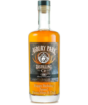 ASBURY PARK GIN - 750ML BARREL FINISHED CUSTOM ENGRAVED