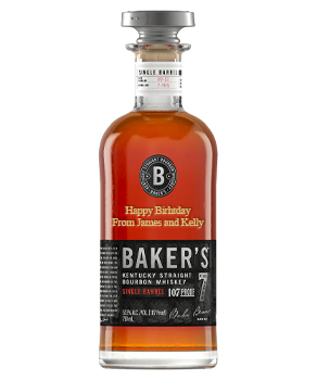 BAKERS BOURBON 7 YEAR OLD - 750ML CUSTOM ENGRAVED