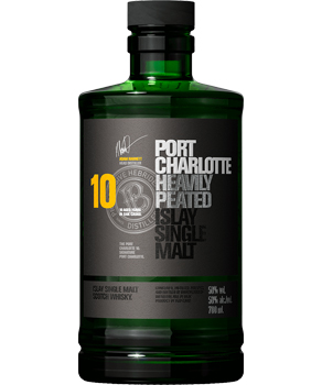 BRUICHLADDICH PORT CHARLOTTE 10 YEAR OLD ISLAY SINGLE MALT - 750ML                                                              