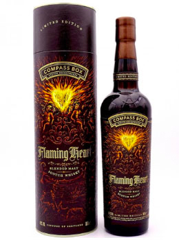 COMPASS BOX WHISKY FLAMING HEART BLENDED MALT SCOTCH WHISKY - 750ML LIMITED EDITION