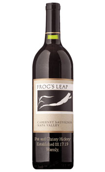 FROG'S LEAP CABERNET SAUVIGNON RUTHERFORD 2012 - CUSTOM ENGRAVED