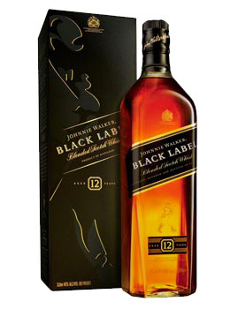 Johnnie Walker Black Label Scotch Whisky, Fine blended Scotch whisky