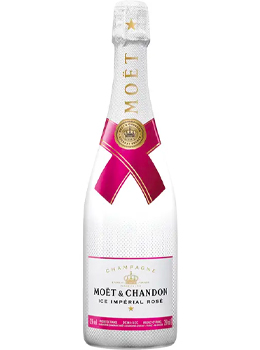 MOET and CHANDON CHAMPAGNE ICE ROSE IMPERIAL - 750ML