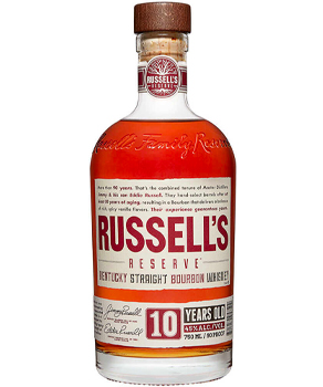 WILD TURKEY RUSSELL'S RESERVE 10 YEAR OLD BOURBON - 750ML                                                                       
