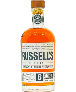 WILD TURKEY RUSSELL'S RESERVE 6 YEAR OLD BOURBON - 750ML                                                                        