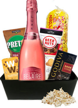 LUC BELAIRE LUXE RARE ROSE GIFT BASKET