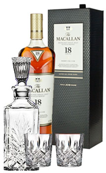 The Macallan 18 Year Old Single Malt 750ml Double Cask Collaboration Gift Set