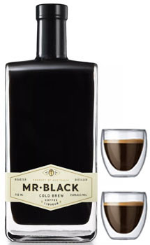 MR BLACK LIQUEUR COLD BREW COFFEE - 750ML WITH 2 ESPRESSO SHOT GLASSES                                                          