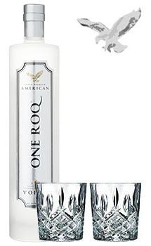 . ONE ROQ ORIGINAL VODKA - 750ML WATERFORD MARQUEE GLASSES COLLABORATION                                                        