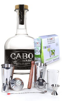 COCKTAIL MIX KIT WITH CABO WABO SILVER TEQUILA                                                                                  