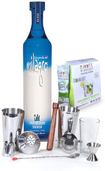 COCKTAIL MIX KIT WITH MILAGRO SILVER TEQUILA                                                                                    