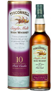 TYRCONNELL IRISH WHISKEY 10 YEAR PORT CASK FINISH