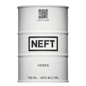 Neft Vodka Barrel Oil Can White