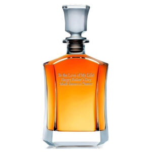 Engravable Artistic Whiskey Decanter 750ml