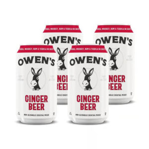 Owen's Craft Mixers Non Alcoholic Ginger Beer Cans (4 Pack)