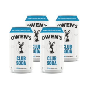 Owen's Craft Mixers Non Alcoholic Club Soda Cans (4 Pack)