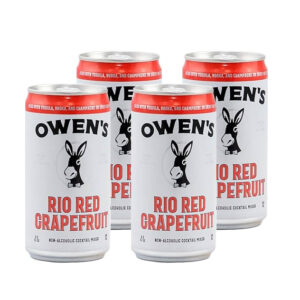 Owen's Craft Mixers Non Alcoholic Rio Red Grapefruit Cans (4 Pack)