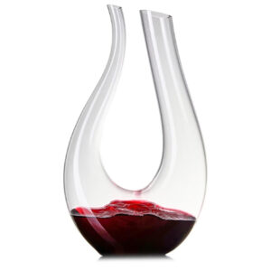 Luxurious U-Shaped Crystal Glass Wine Decanter
